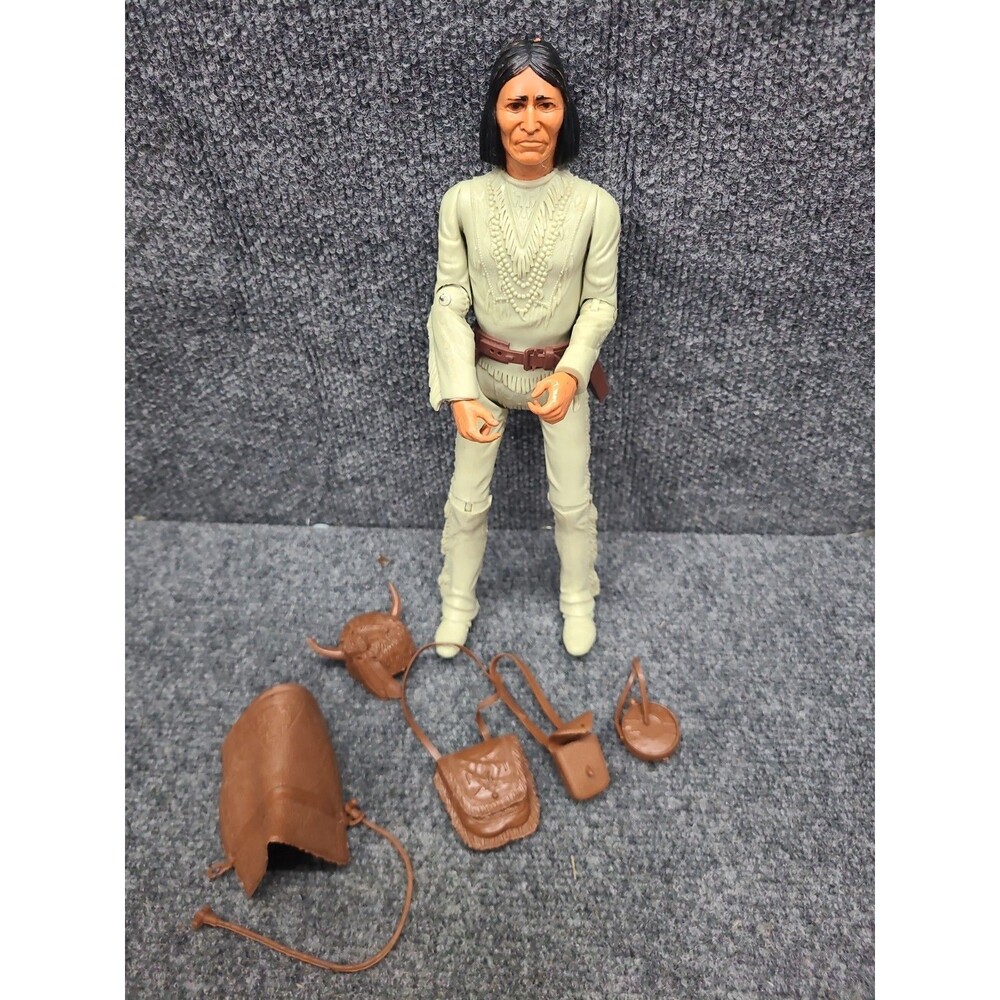 Marx 12” Chief Cherokee Geronimo Johnny West Vintage Indian With Accessories